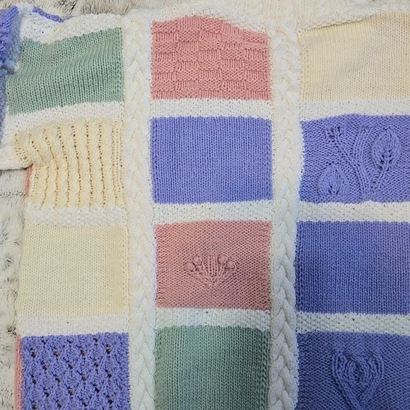 Handmade Pastel Block Sweater - Picture 3 of 10